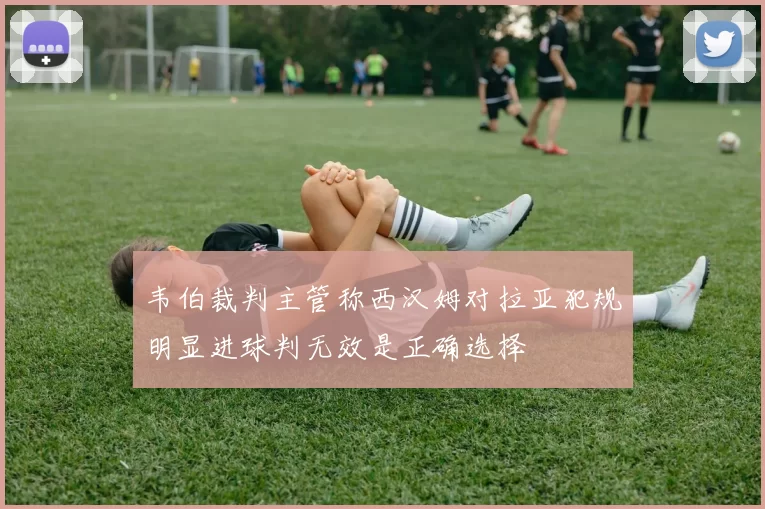 韦伯裁判主管称西汉姆对拉亚犯规明显进球判无效是正确选择